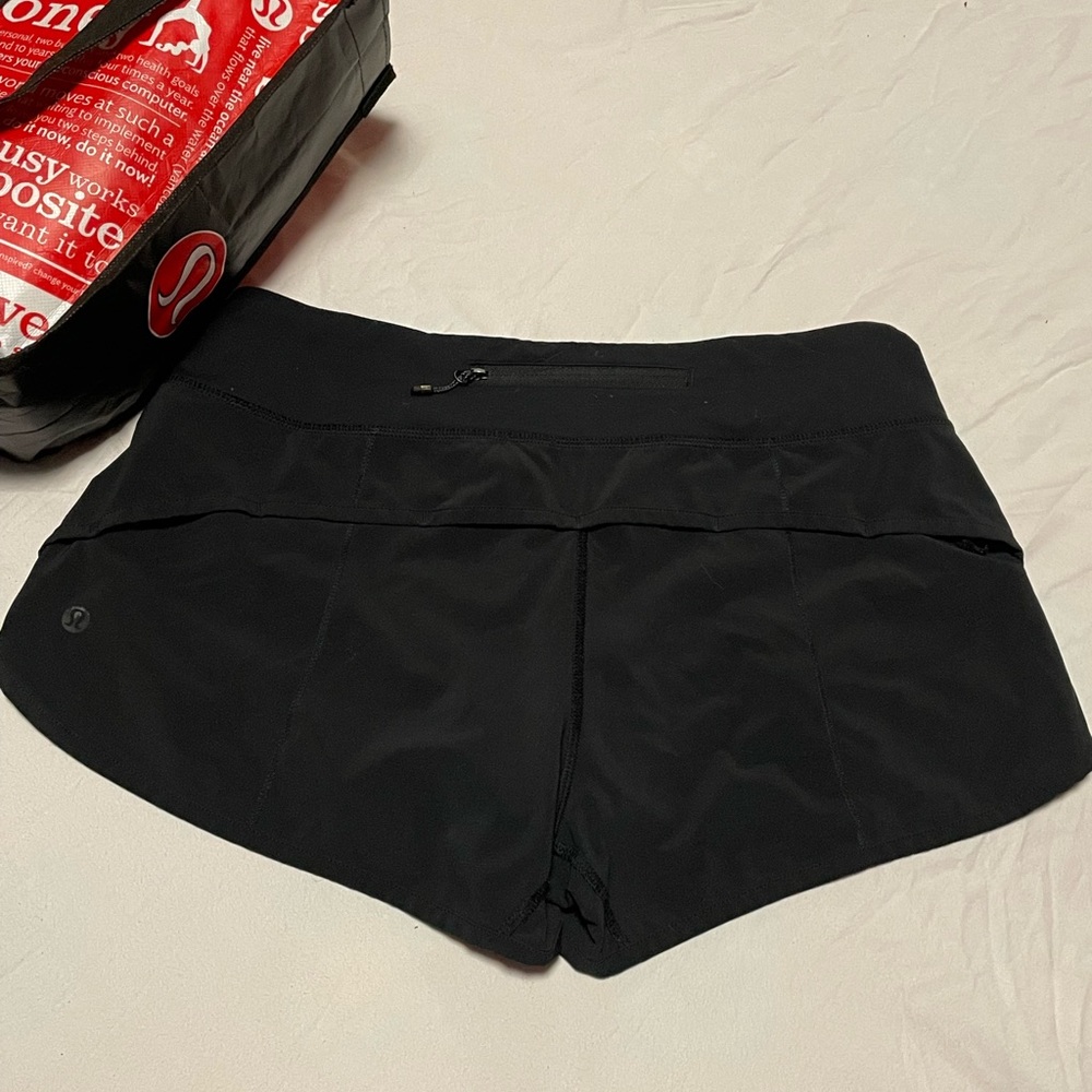 Lululemon speed shorts size 6 2.5
